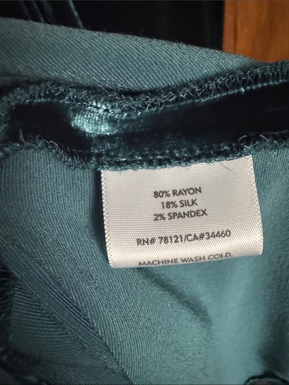 Eileen Fisher Skirt Deep Emerald Green Silk Rayon L Velvet Fits Large Witchy - Picture 5 of 5